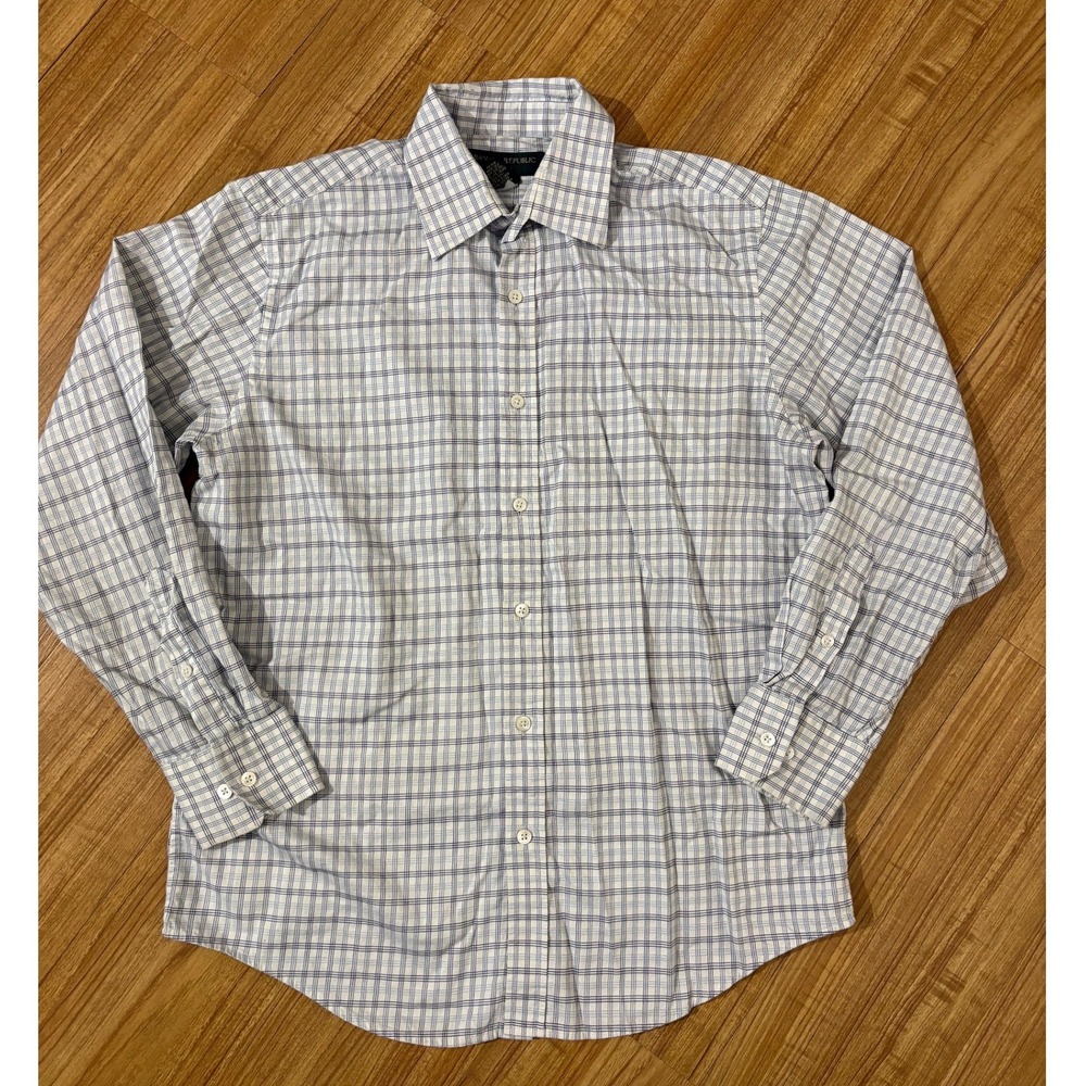 Banana Republic Button Up Shirt Classic Long Sleeve Plaid Mens Size Medium